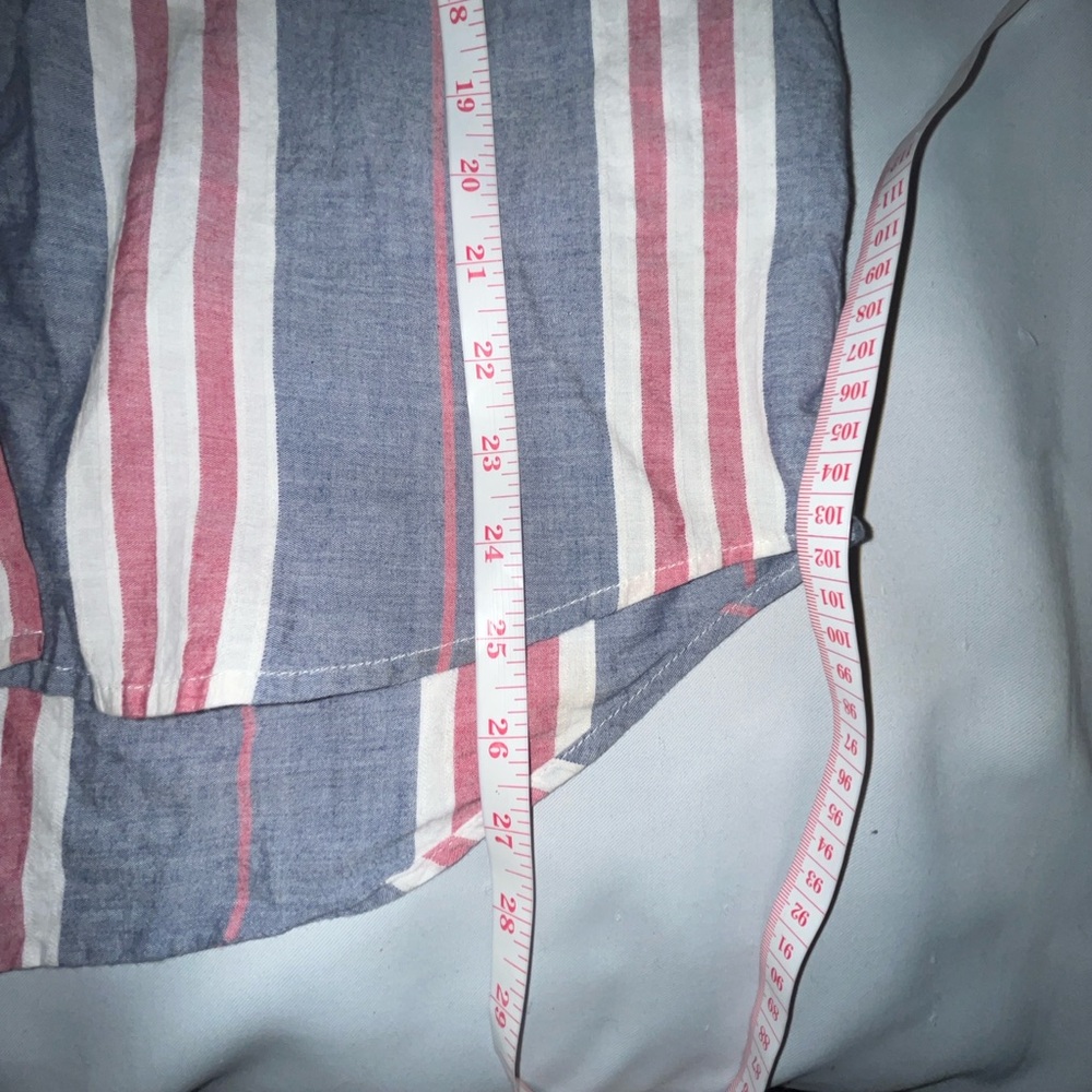 Love Notes Striped Button Down Shirt Button Up Sl… - image 5